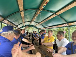 Planwagenfahrt der Herren